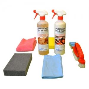 KIT PROFESSIONNEL NETTOYAGE REV&Ecirc;TEMENTS INT&Eacute;RIEURS CUIRS 750 ML.