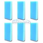 PACK OF BLUE APPLICATOR SPONGES 6 UNITS