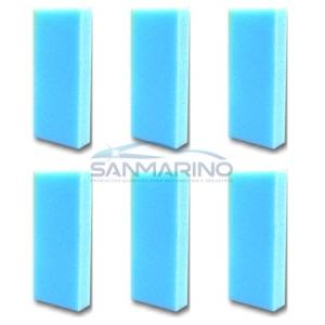 PACK OF BLUE APPLICATOR SPONGES 6 UNITS