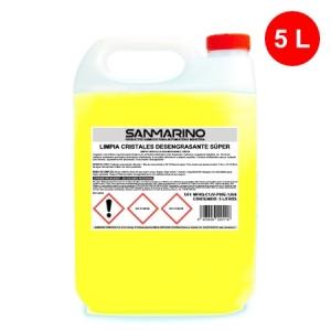 YELLOW GLASS CLEANER DEGREASER SUPER: 5, 12 AND 25 L.