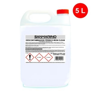 FERRIC DECONTAMINANT CLEANER IRON CLEAN: 5, 12 AND 25 L.