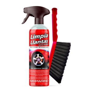 ALUMINUM WHEEL CLEANER + BRUSH WITH GUN 500 ML.