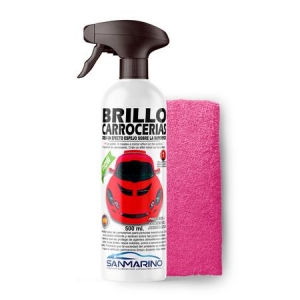BRILLO CARROCERÍAS EFECTO ESPEJO + BAYETA CON PISTOLA 500 ML.