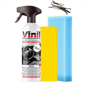 ABRILHANTADOR TABLIER EFEITO CORPO  NOVO + BAETA + ESPONJA COM PISTOLA 500 ML. (CHEIRO VAINILHA)