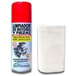 SPRAY NETTOYANT MOTEUR ET PIÈCES + LAVETTE 520 CC.